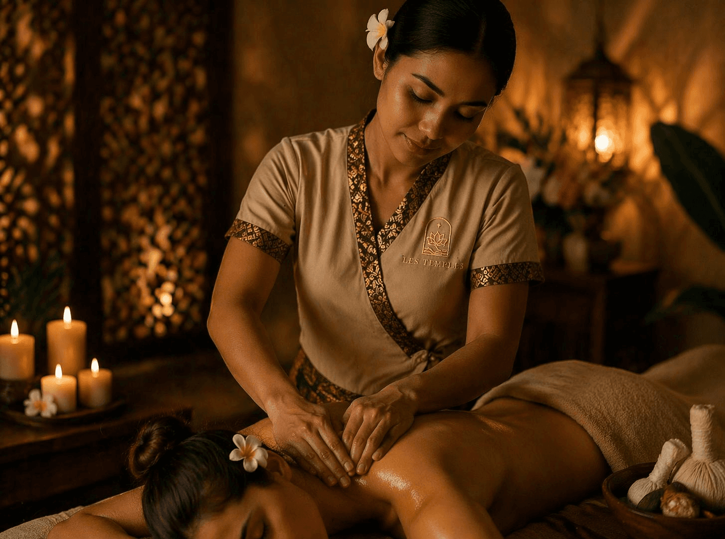 Cabine de massage de Thaïlande Les Temples